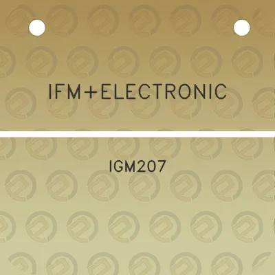 ifmelectronic-igm207