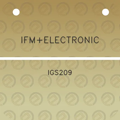 ifmelectronic-igs209