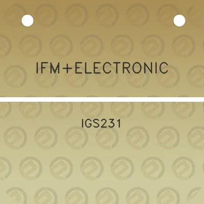 ifmelectronic-igs231