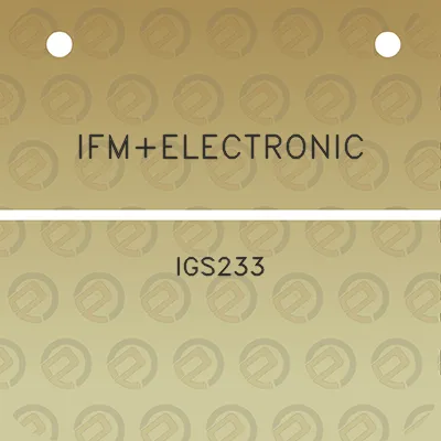 ifmelectronic-igs233