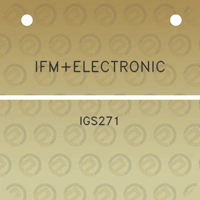 ifmelectronic-igs271