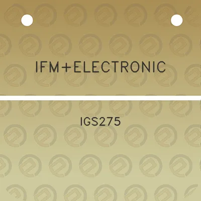 ifmelectronic-igs275