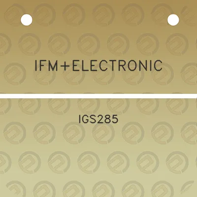 ifmelectronic-igs285