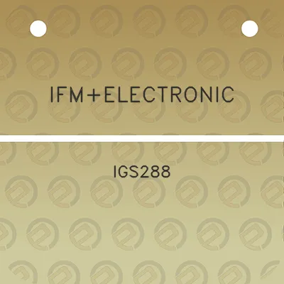 ifmelectronic-igs288