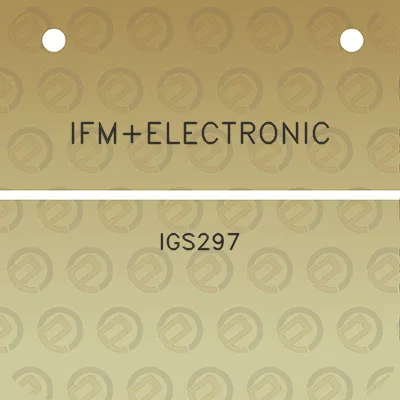 ifmelectronic-igs297