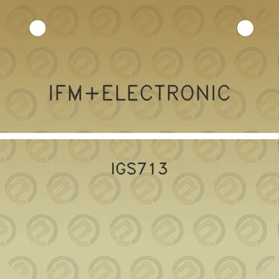 ifmelectronic-igs713