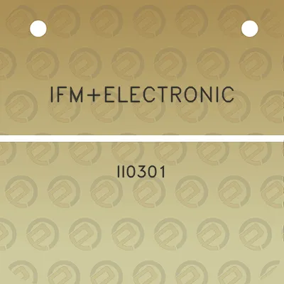 ifmelectronic-ii0301