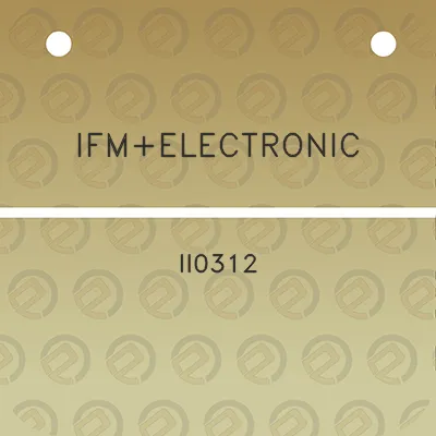 ifmelectronic-ii0312