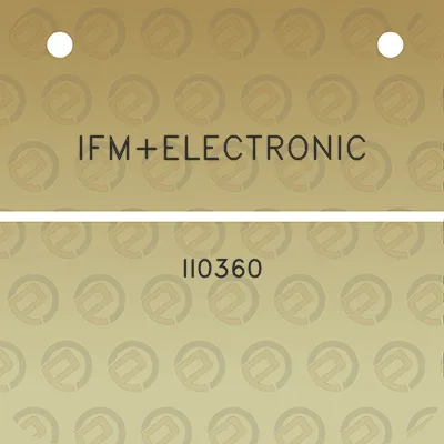 ifmelectronic-ii0360