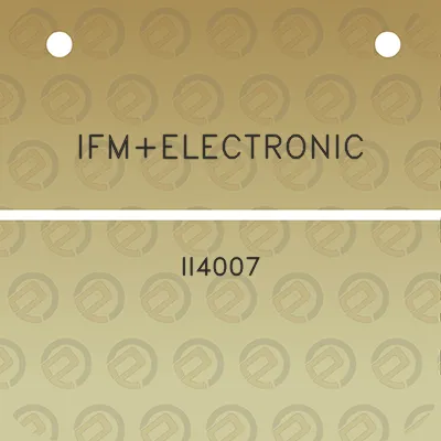 ifmelectronic-ii4007