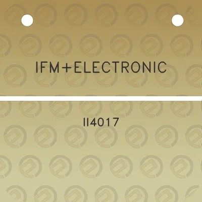 ifmelectronic-ii4017