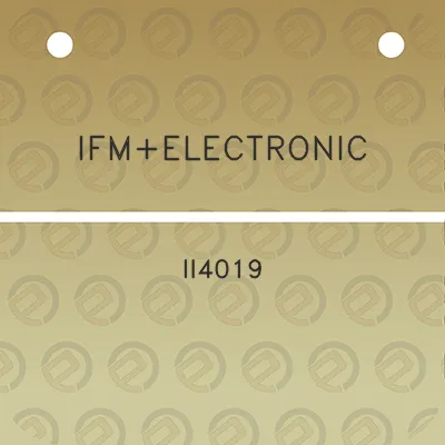 ifmelectronic-ii4019