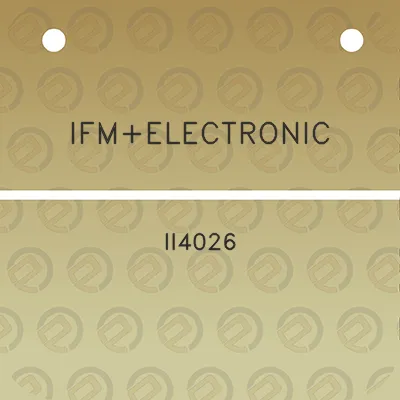 ifmelectronic-ii4026