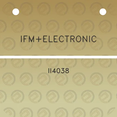 ifmelectronic-ii4038