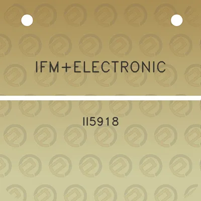 ifmelectronic-ii5918