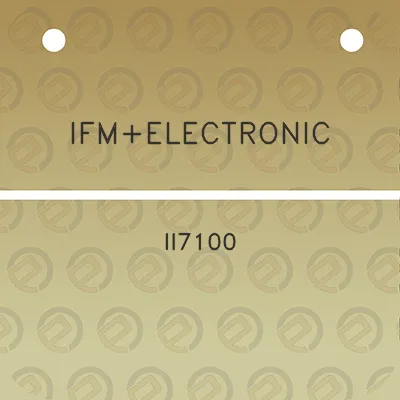 ifmelectronic-ii7100