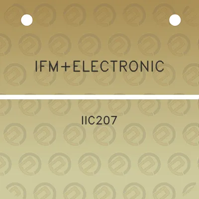 ifmelectronic-iic207