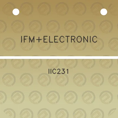 ifmelectronic-iic231