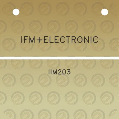 ifmelectronic-iim203