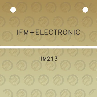 ifmelectronic-iim213