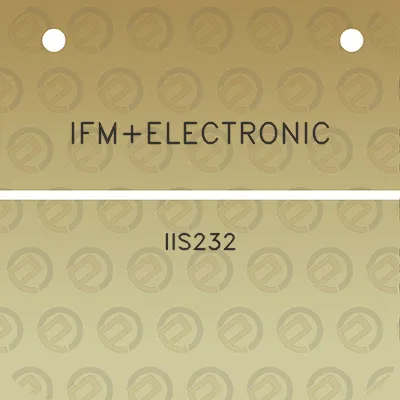 ifmelectronic-iis232