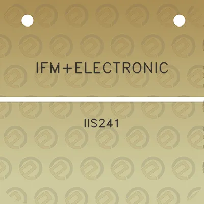 ifmelectronic-iis241