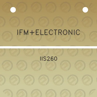 ifmelectronic-iis260