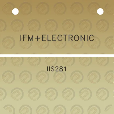 ifmelectronic-iis281