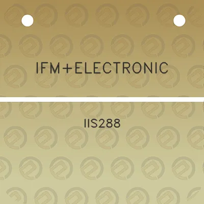 ifmelectronic-iis288