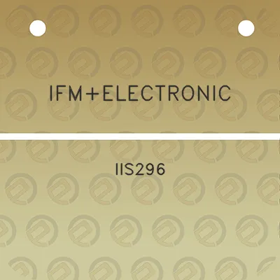 ifmelectronic-iis296