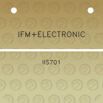 ifmelectronic-iis701