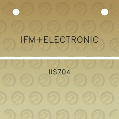 ifmelectronic-iis704