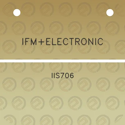 ifmelectronic-iis706