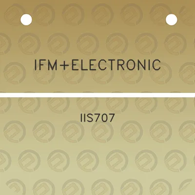 ifmelectronic-iis707