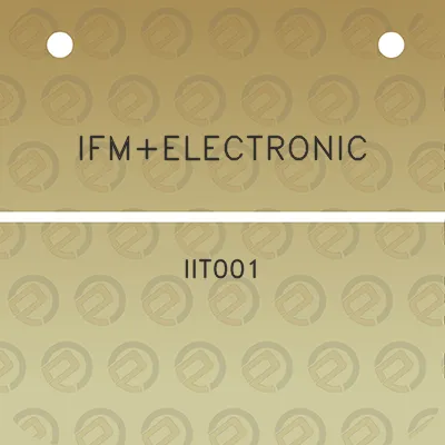 ifmelectronic-iit001