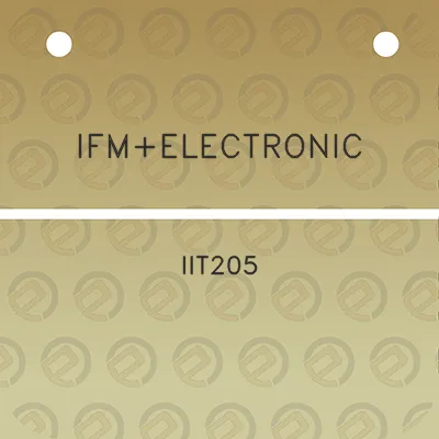 ifmelectronic-iit205