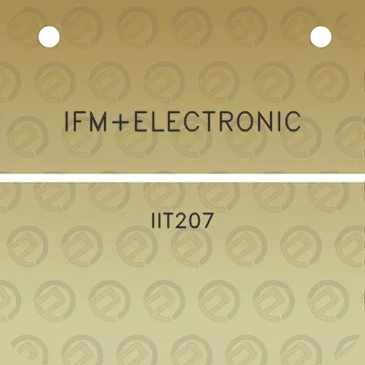 ifmelectronic-iit207