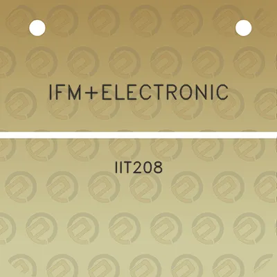 ifmelectronic-iit208