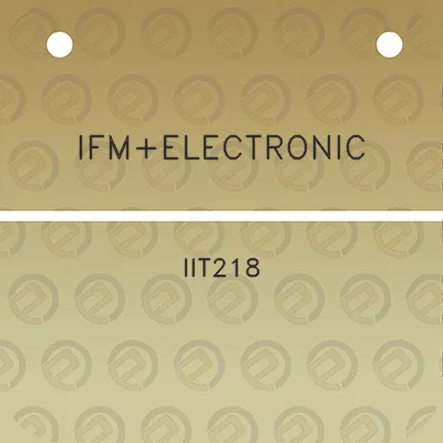 ifmelectronic-iit218