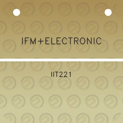 ifmelectronic-iit221