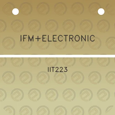 ifmelectronic-iit223