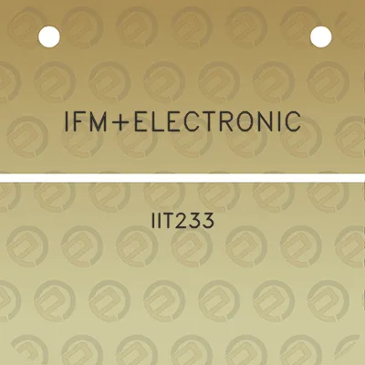 ifmelectronic-iit233