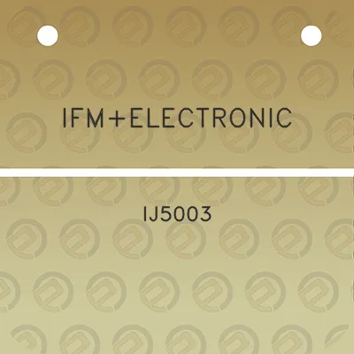 ifmelectronic-ij5003