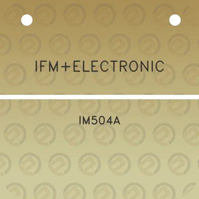 ifmelectronic-im504a