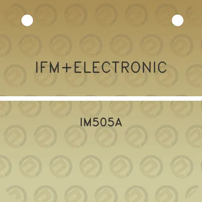 ifmelectronic-im505a