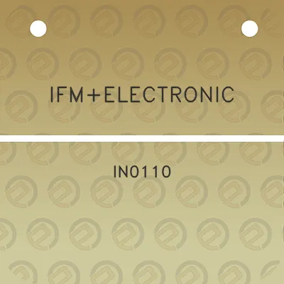 ifmelectronic-in0110