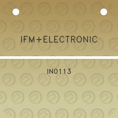 ifmelectronic-in0113