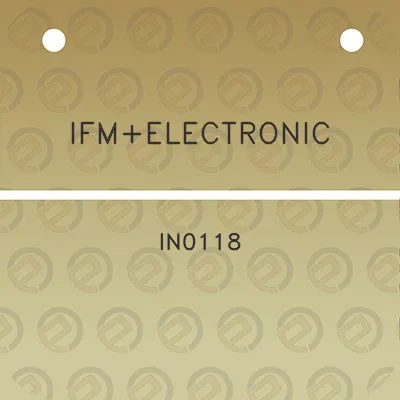 ifmelectronic-in0118