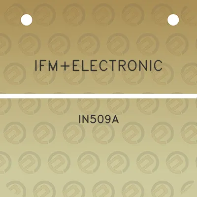 ifmelectronic-in509a