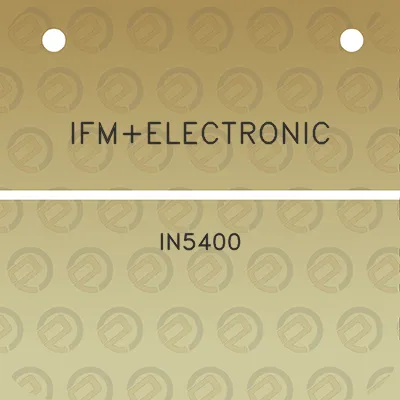 ifmelectronic-in5400